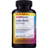 CVS Health Folic Acid Tablets, 250 CT, thumbnail image