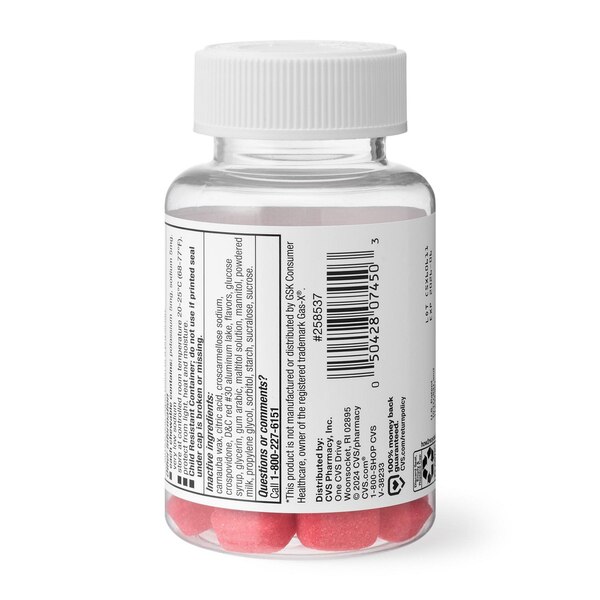 CVS Health Maximum Strength Gas Relief Soft Chewables, Mixed Berry,  20 CT