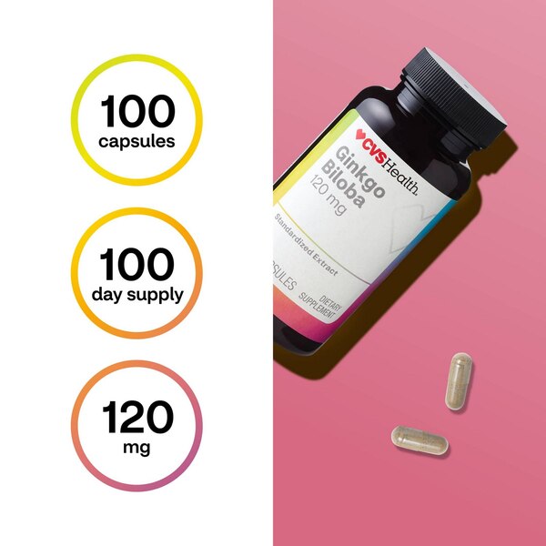 CVS Health Gingko Biloba Capsules, 100 CT