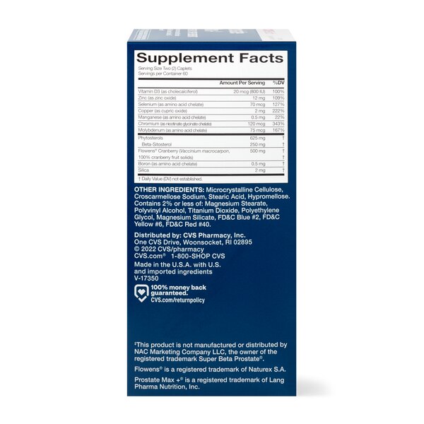 CVS Health Prostate Max + Caplets, 120 CT