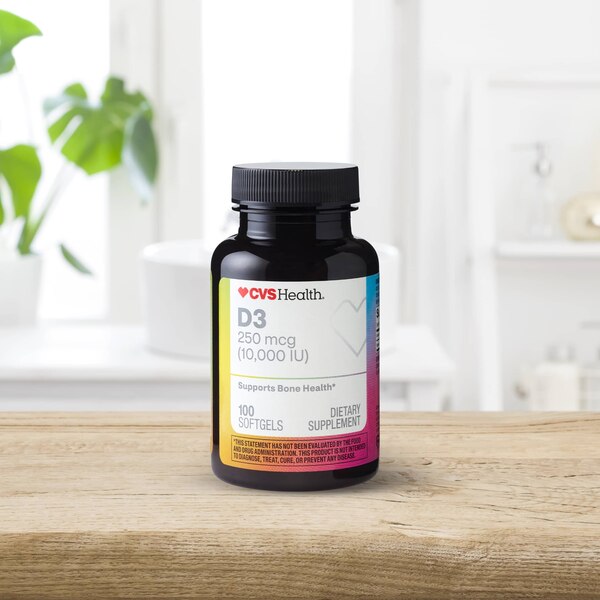 CVS Health 250 MCG Vitamin D3 Softgels, 100 CT