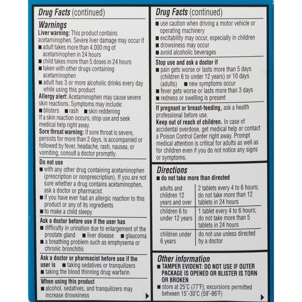 CVS Health Cold & Flu HBP Tablets, Decongestant Free, 20 CT
