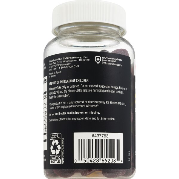 CVS Health AirShield Gummies, Elderberry, 50 CT