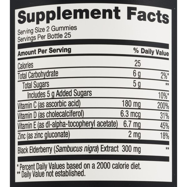 CVS Health AirShield Gummies, Elderberry, 50 CT