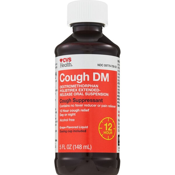 CVS Health 12HR Cough DM Relief Liquid Cough Suppressant