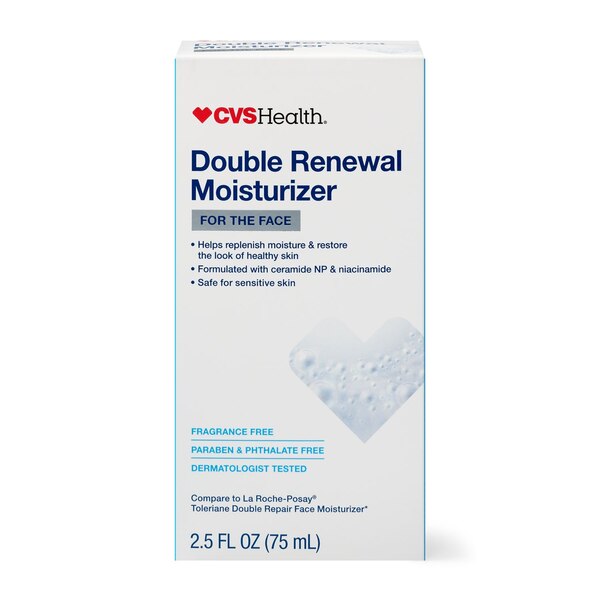 CVS Health Double Renewal Facial Moisturizer, 2.5 OZ