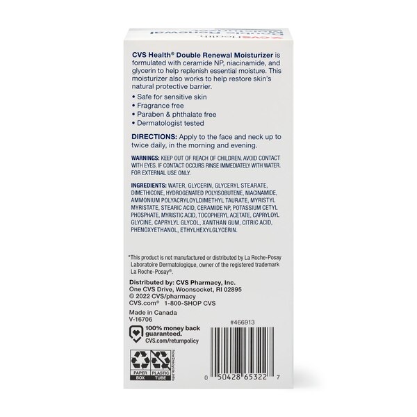 CVS Health Double Renewal Facial Moisturizer, 2.5 OZ