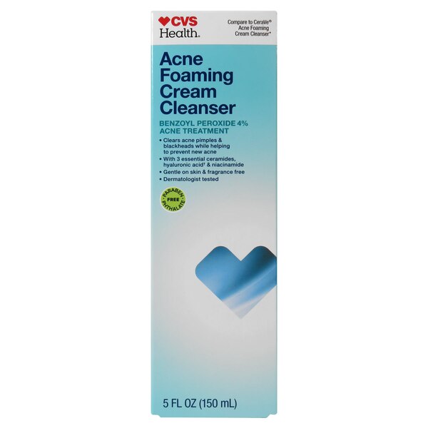 CVS Health Acne Foaming Cream Cleanser