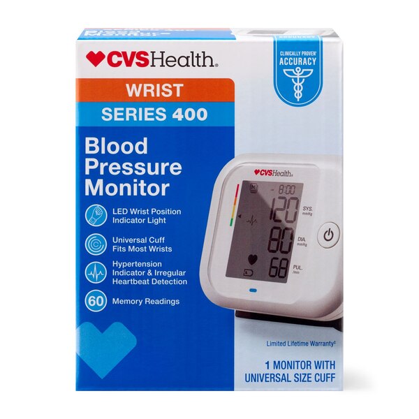 CVS Health Series 400W - Tensiómetro de muñeca