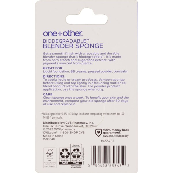 one+other Biodegradable Blender Sponge