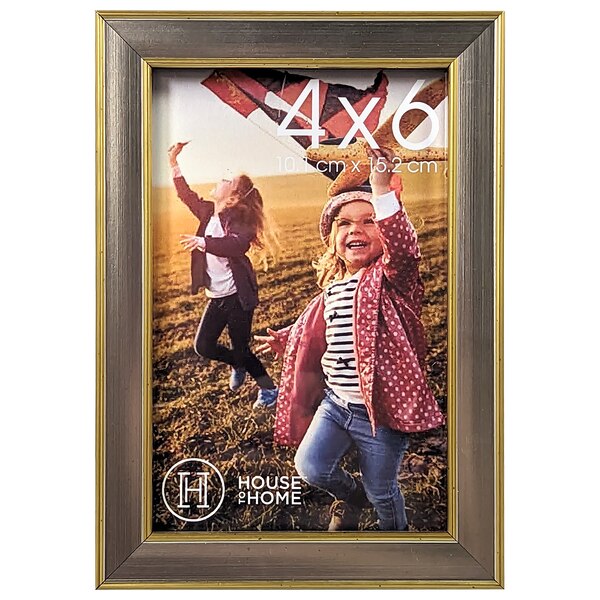 House To Home Two-Tone Metallic Picture Frame, 4 x 6 in