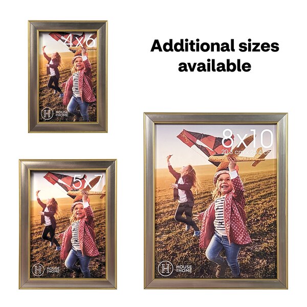House To Home Two-Tone Metallic Picture Frame, 4 x 6 in