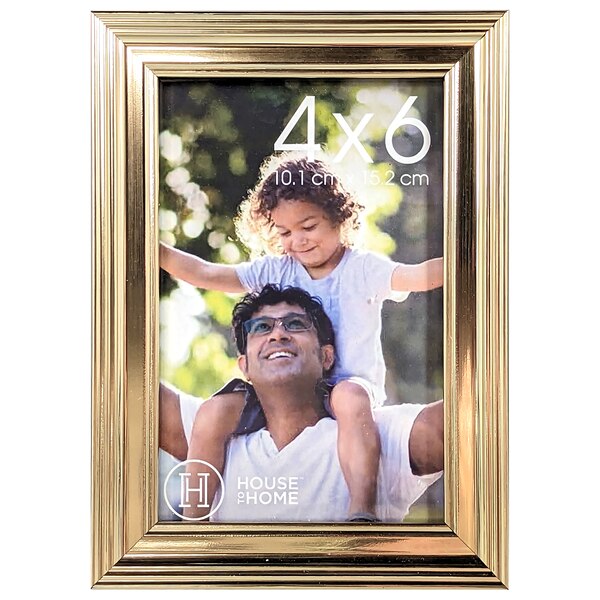 House To Home Champagne Picture Frame, 4 x 6 in