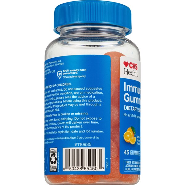 CVS Health Immunity Gummies, Orange, 45 CT