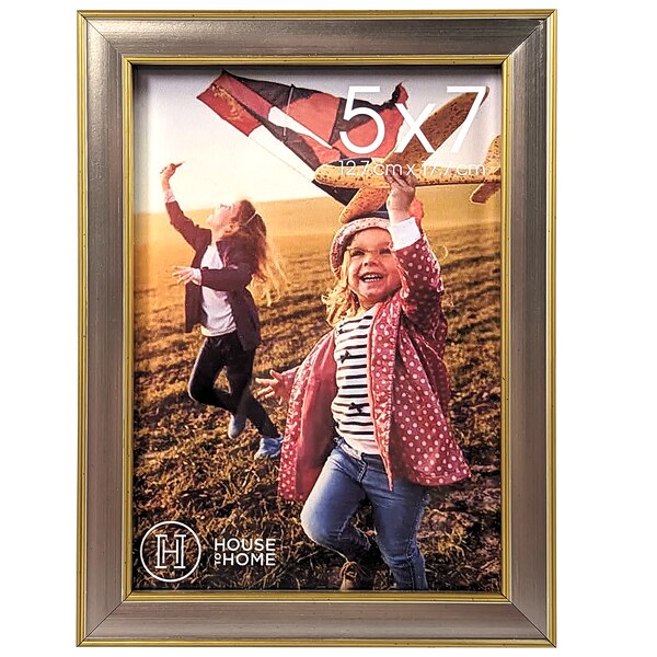 House To Home Two-Tone Metallic Picture Frame, 5 x 7 in