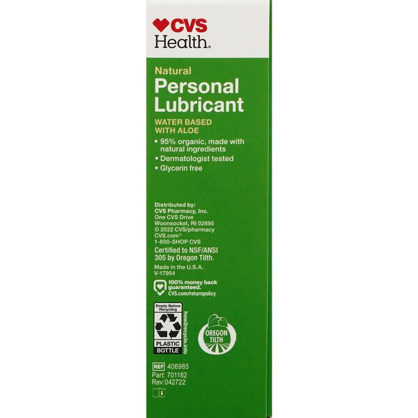 CVS Health Natural Personal Lubricant, 2 FL OZ