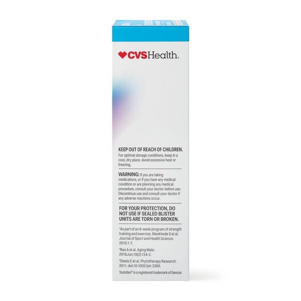 CVS Health Men's Testosterone Complex, 30 CT