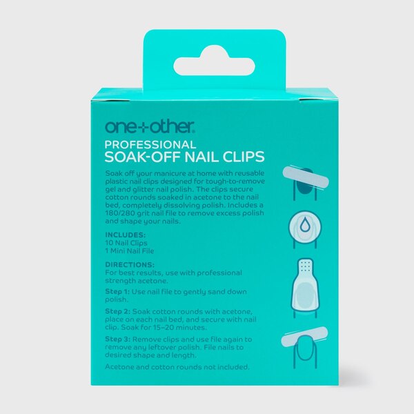 one+other Professional Soak-Off Nail Clips