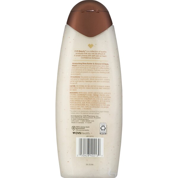 CVS Beauty Moisturizing Shea Butter & Almond Oil Body Wash, 18 OZ