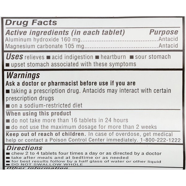 CVS Health Extra Strength Heartburn Relief Chewable Tablets