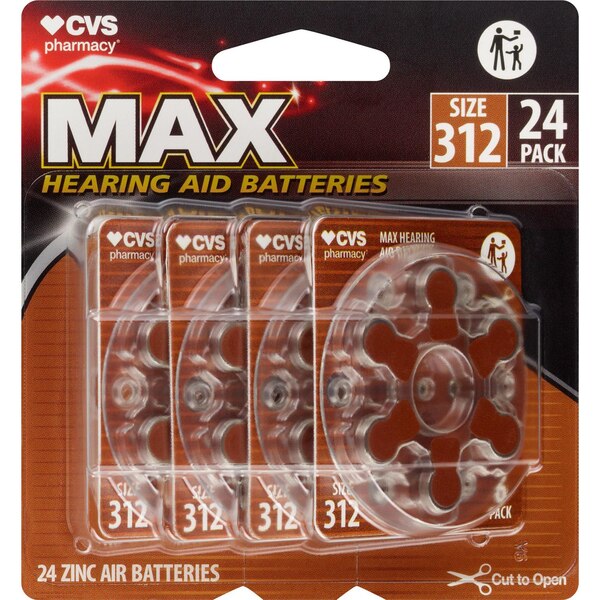 CVS Hearing Aid Batteries Size 312, 8 ct