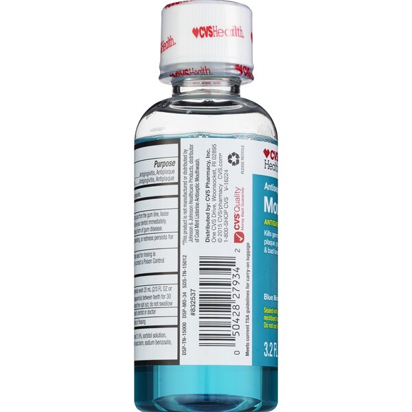 CVS Health Antiseptic Mouth Rinse Blue Mint