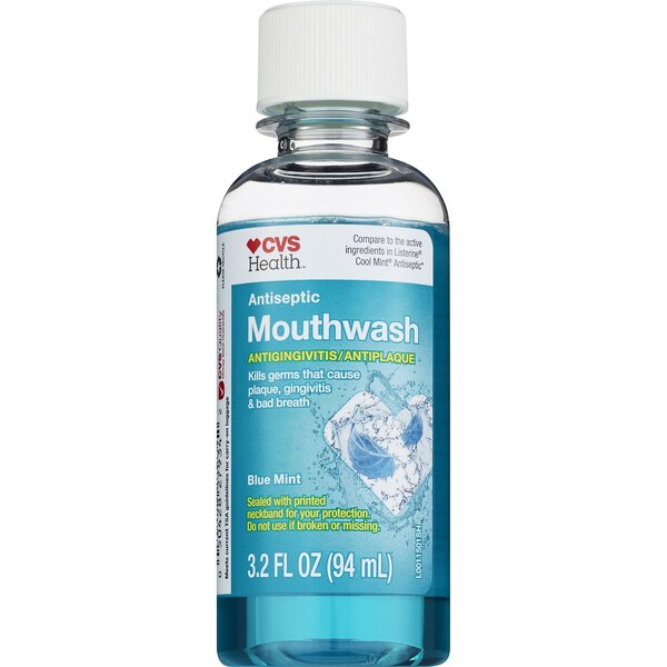 CVS Health Antiseptic Mouth Rinse Blue Mint