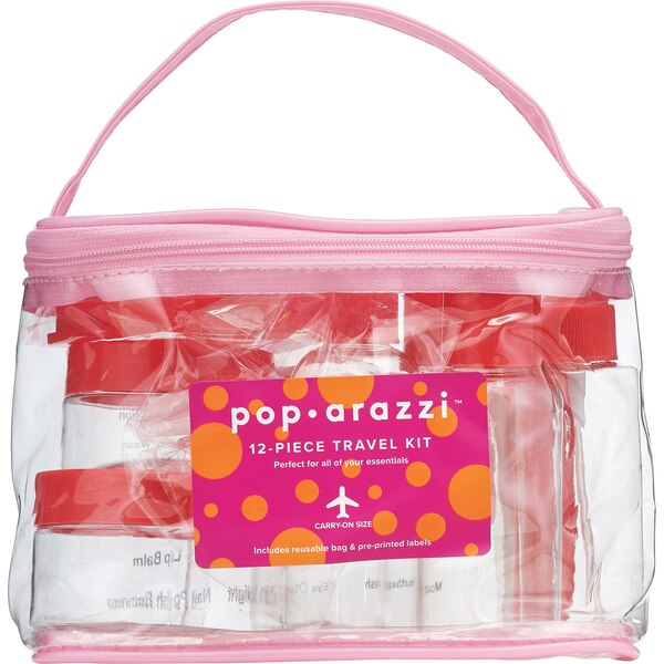 Pop-Arazzi Travel Kit, Clear, 12 CT