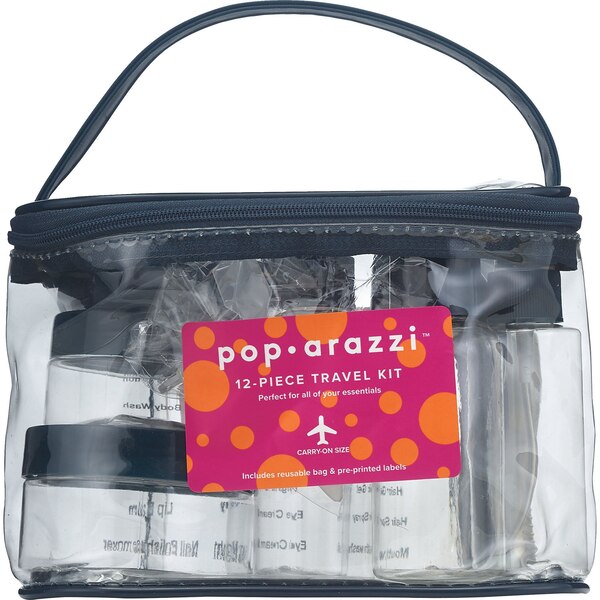 Pop-Arazzi Travel Kit, Clear, 12 CT