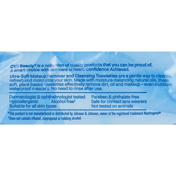 CVS Beauty Makeup Remover Towelettes, 25/Pack