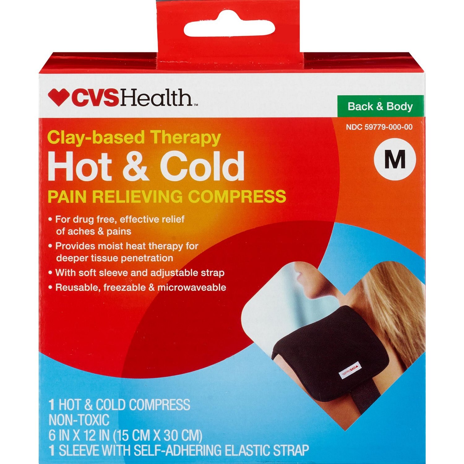 CVS Clay-Based Therapy Hot & Cold Pad Compress, M