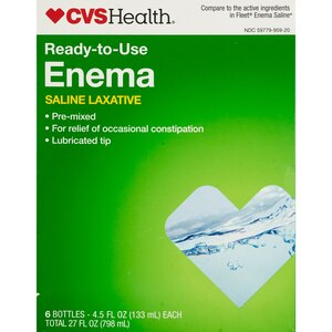 CVS Health Disposable Enema, Latex Free, 6, , 10