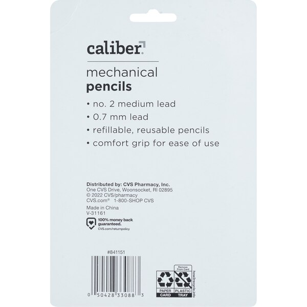 Caliber Mechanical Pencils .7mm Lead
