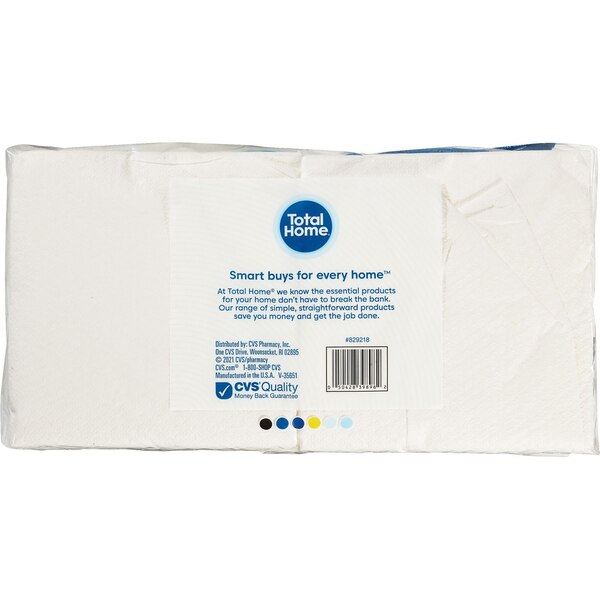 Total Home Just The Basics Napkins, White, 12in, 250 ct
