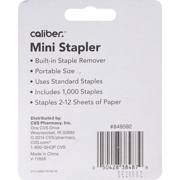 Caliber Mini Stapler Portable, Assorted