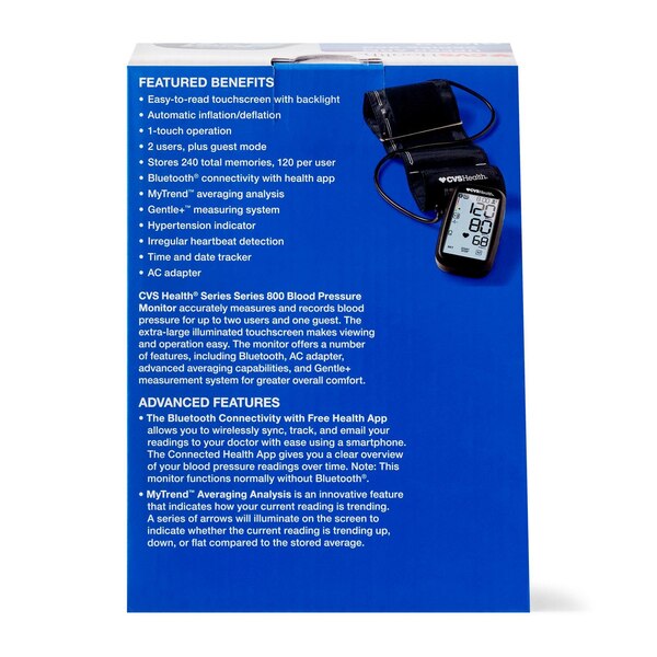 CVS Health Upper Arm 800 Series Blood Pressure Monitor