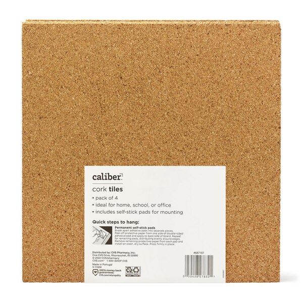 Caliber Cork Tiles 12 x 12 In