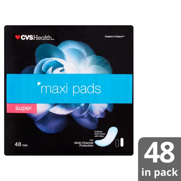 CVS Health Maxi Pads, Super, 48 CT