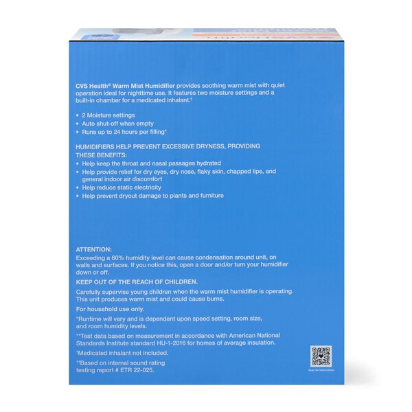 CVS Health Warm Mist Fill Humidifier