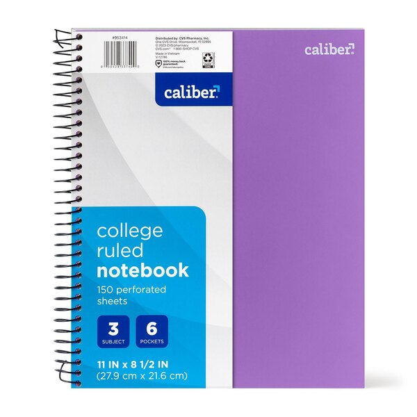 Caliber 3 Subject Notebook