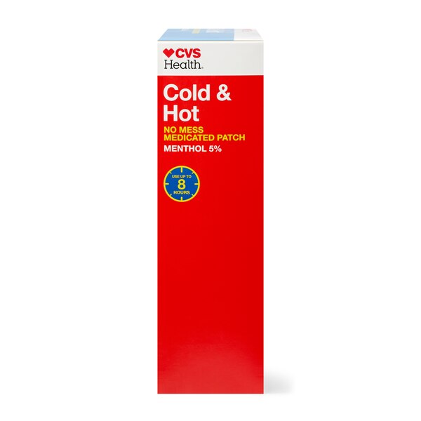 CVS Health Extra Strength Cold & Hot Medicated Patches, X-Large, 3 CT