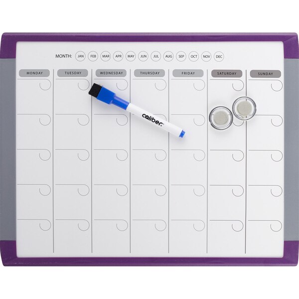 Caliber Dry Erase Calendar 11 x 14 In