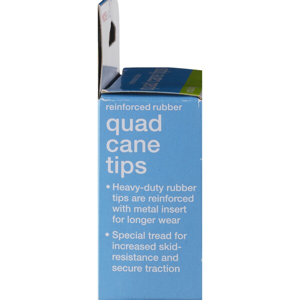 CVS Health Small Base Quad Cane Tips, 1/2"