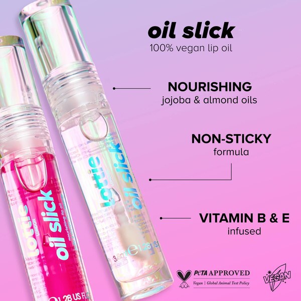 Lottie London Oil Slick Lip Oil, Extra Cherries