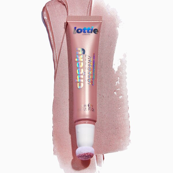 Lottie London Cheeky Glow Liquid Highlighter, Rose Bubbles