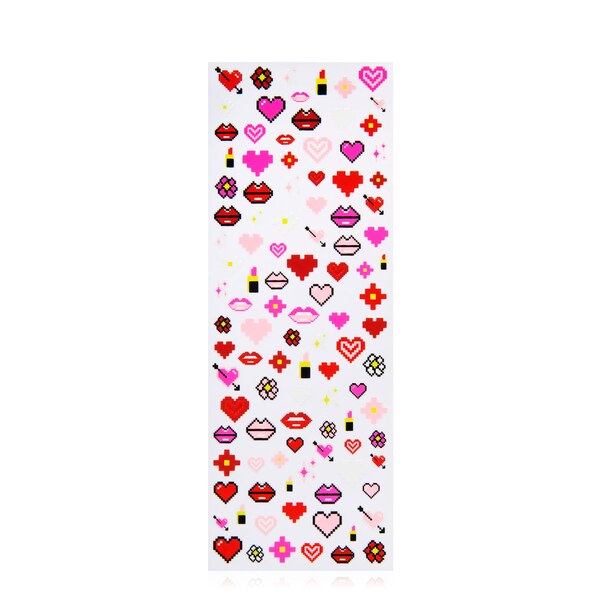 Lottie London Stick To It Nail Stickers, Hearts