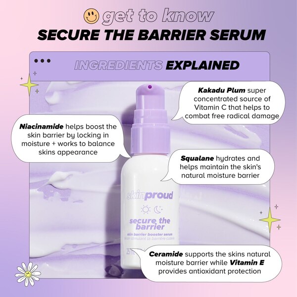 Skin Proud Secure the Barrier Booster Serum, .84 OZ
