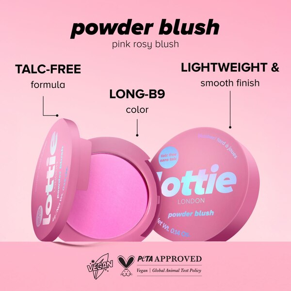 Lottie London Powder Blush, Rosy