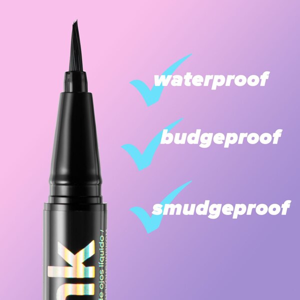 Lottie London Extreme Ink Waterproof Liquid Eyeliner, Black
