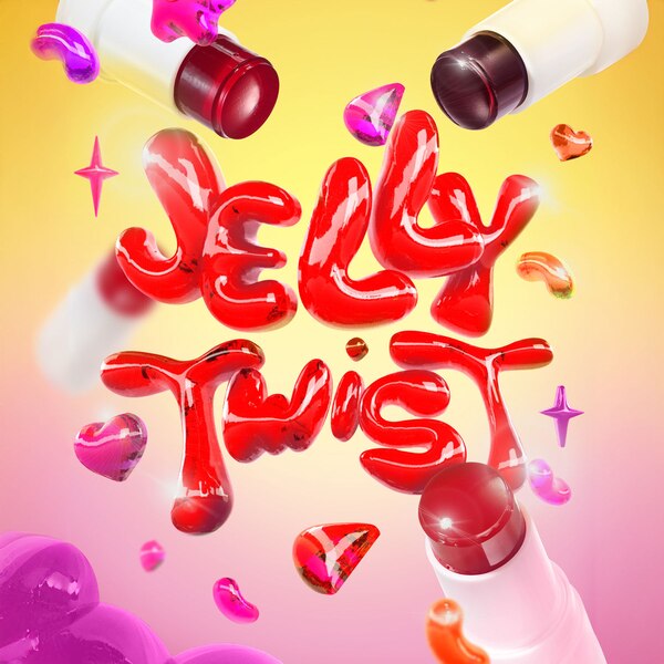 Lottie London Jelly Twist Lip & Cheek Stain, Coral